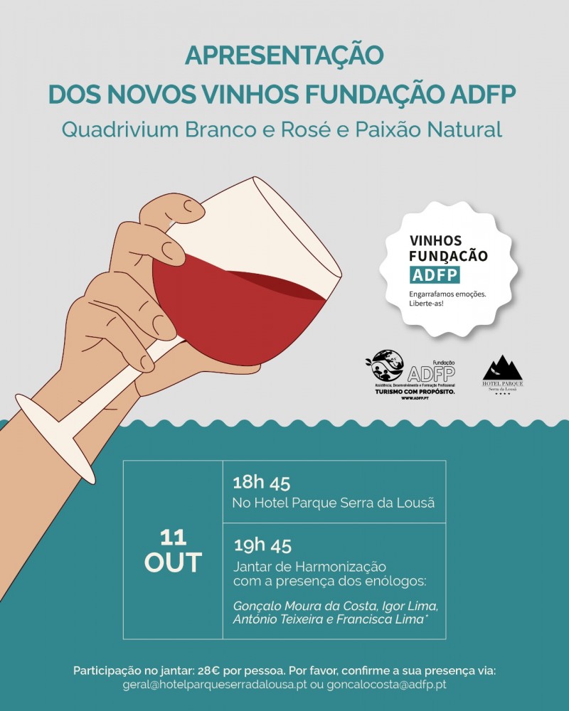 Apresentação dos três novos vinhos da Fundação ADFP
