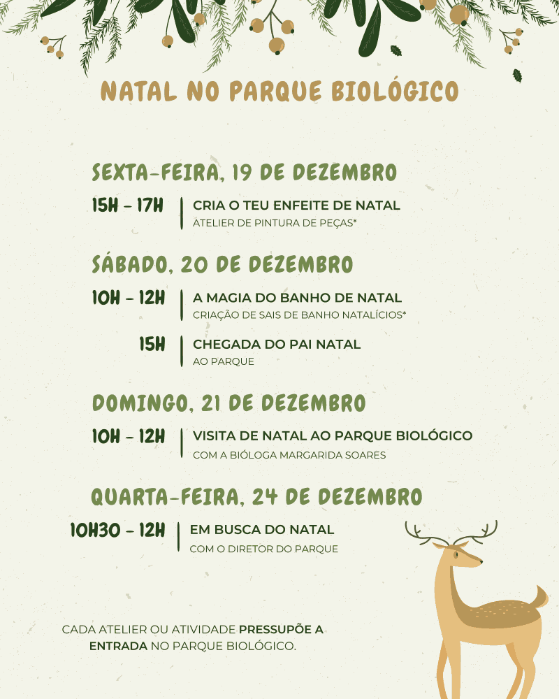 Natal com Propósito no Parque Biológico da Serra da Lousã