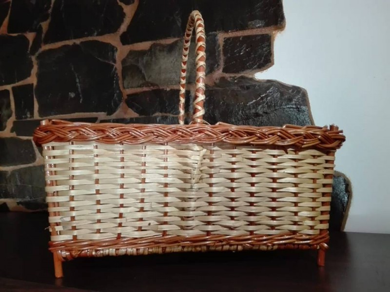 Cesto Retangular em Vime